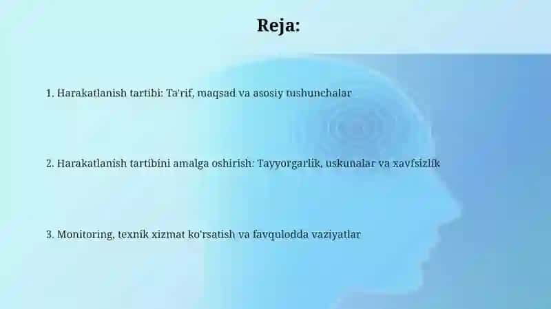 Muzda harakatlanish tartibi 2