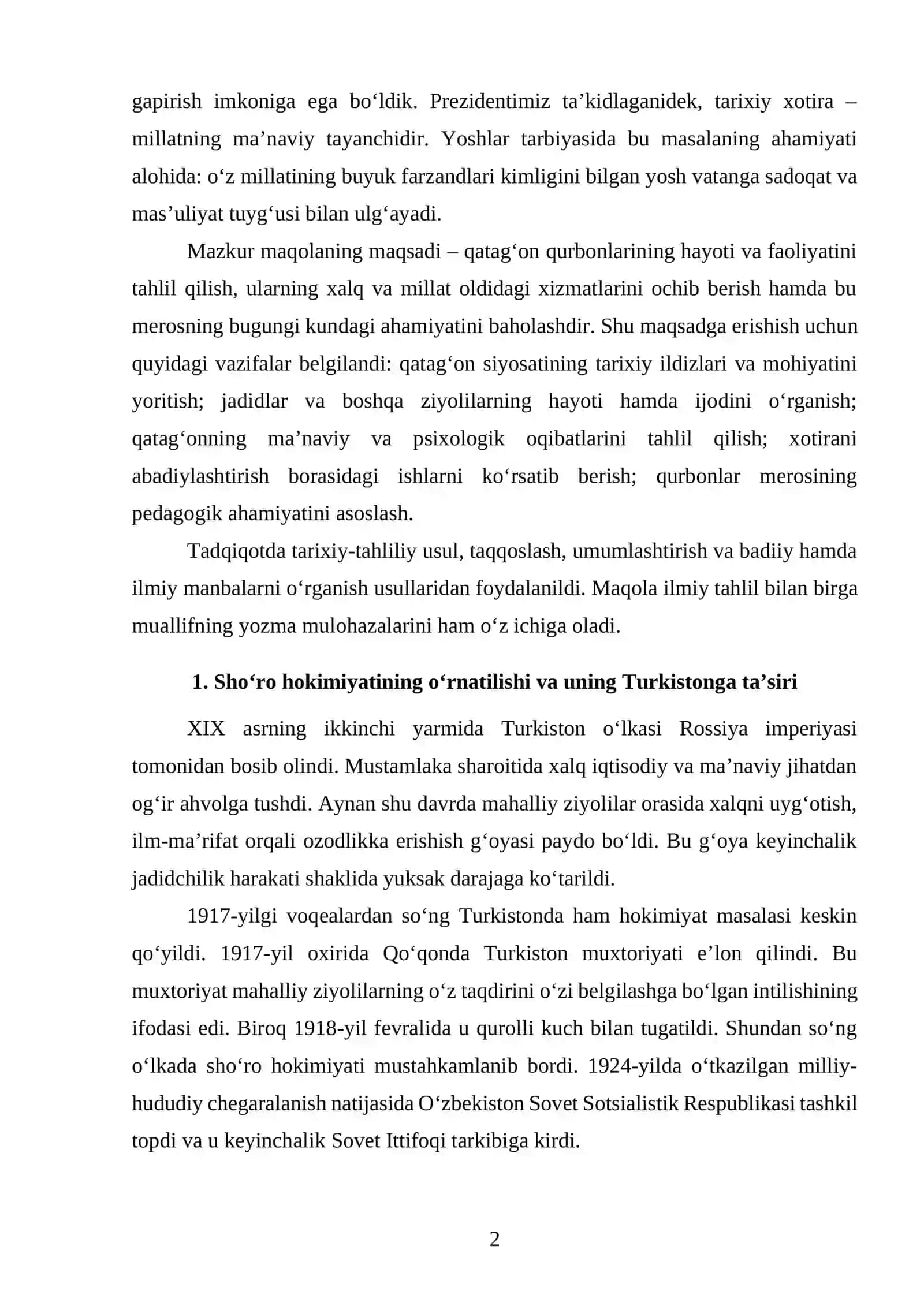 QATAG‘ON QURBONLARI: TAQDIR, MATONAT VA XOTIRA 2