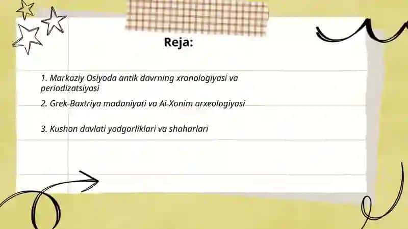 Markaziy Osiyoda antik davr arxeologiyasi 2