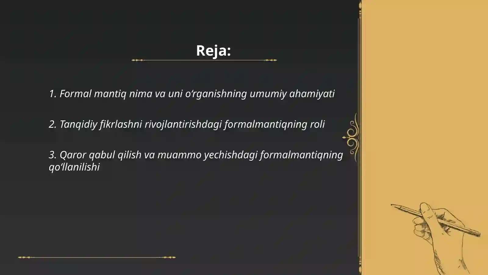 Formal mantiqni o‘rganishning ahamiyati 2