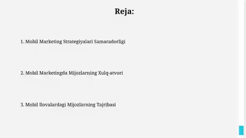 Mobil Marketingda Mijozlar Hulq-atvori 2