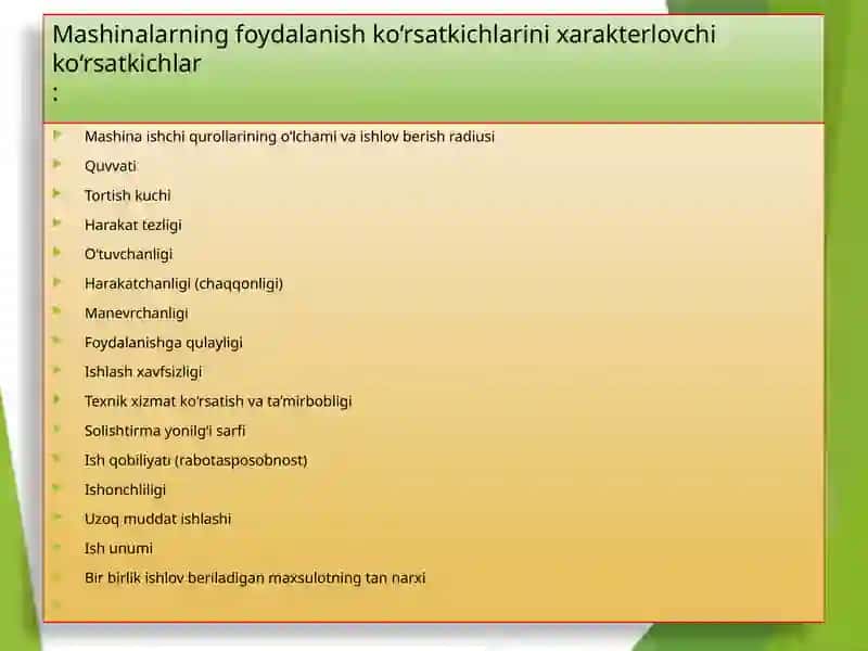 MELIORATSIYa VA QIShLOQ XO‘JALIGI TEXNIKALARIDAN FOYDALANIShKO‘RSATKIChLARI 2