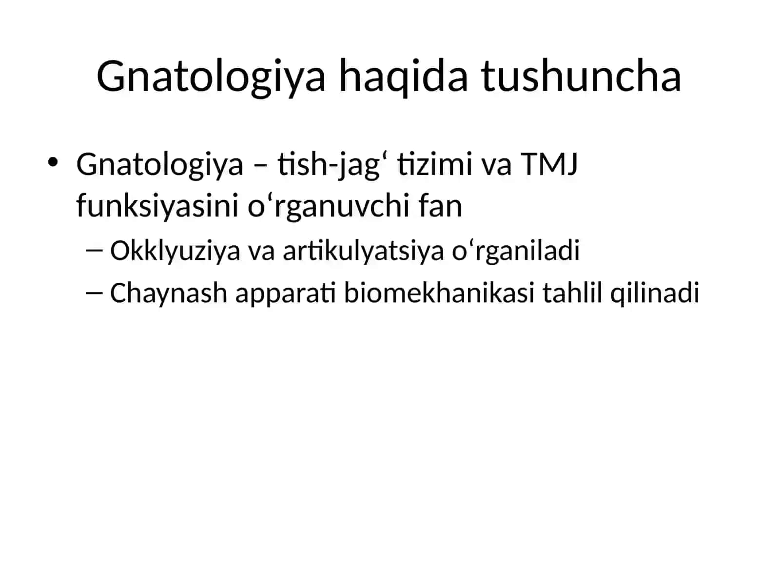 Gnatologiya diagnostika usullari 2