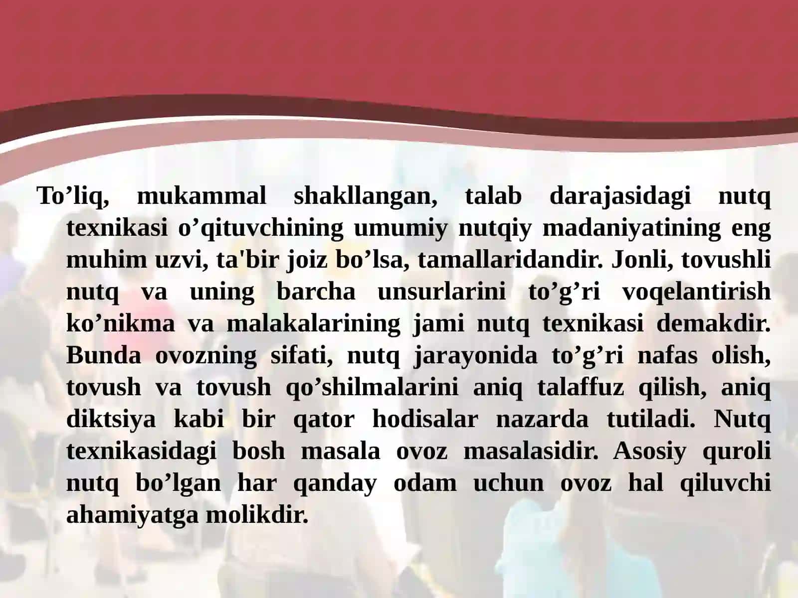 Bo’lajak sifatini o’qituvchi lar dan utqimadaniyatini shakllantirish 2