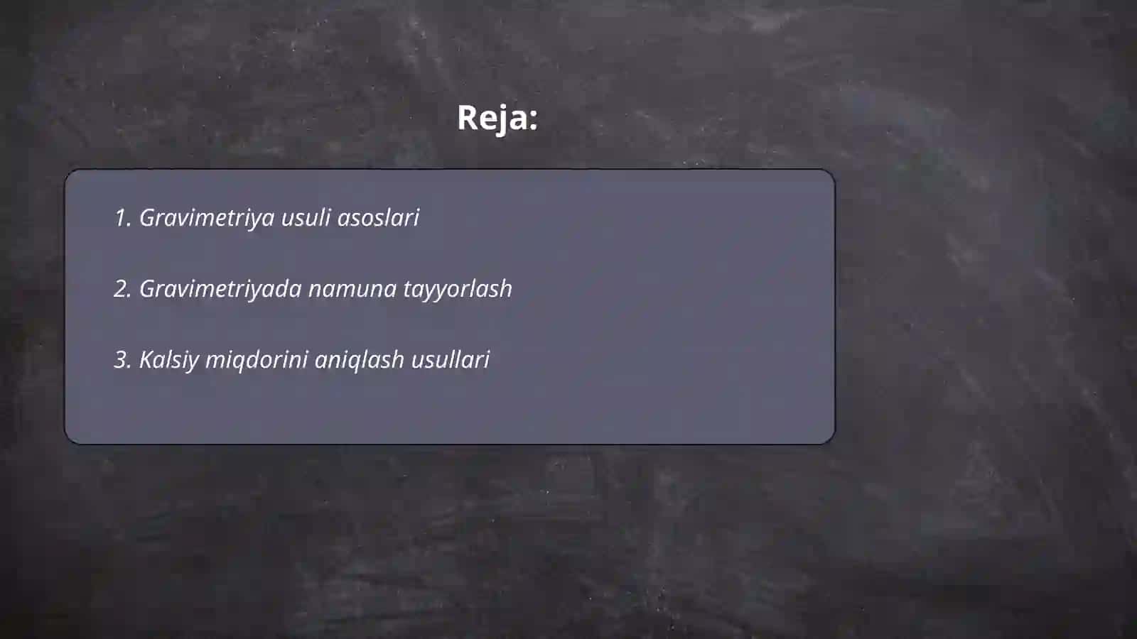 Gravimetriya Usuli 2