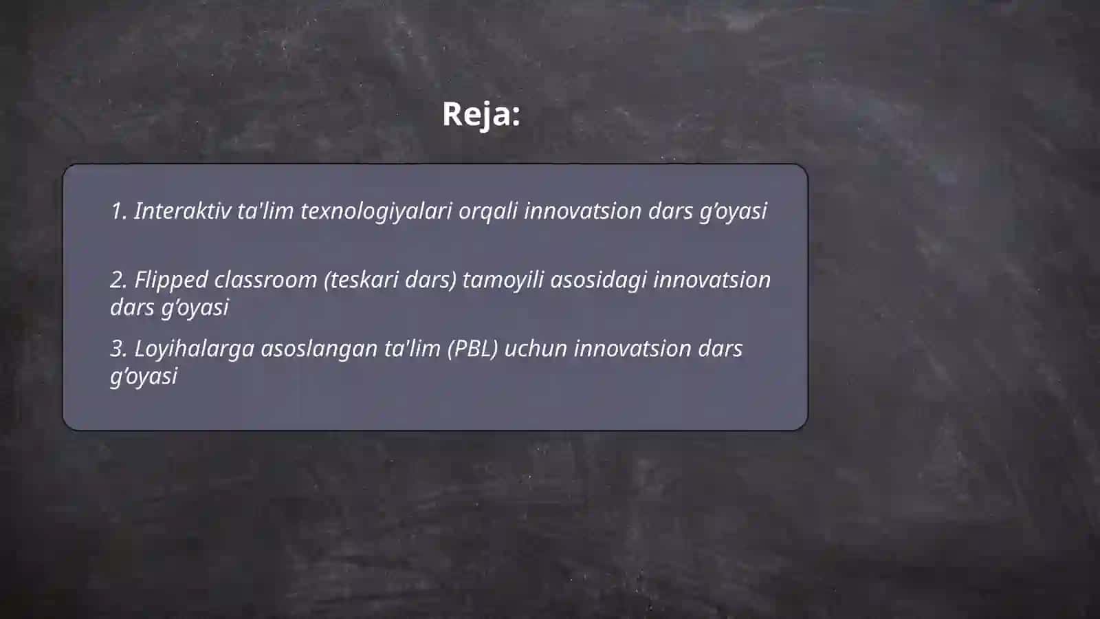 Interaktiv ta'lim texnologiyalari orqali innovatsion dars g’oyasi 2