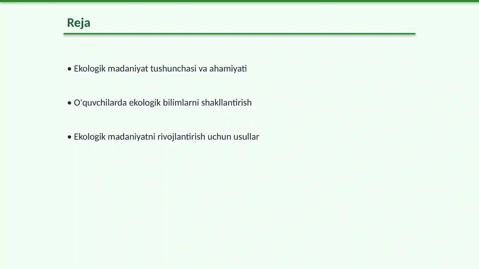 O'quvchilarda ekologik madaniyatni shakllantirish 2