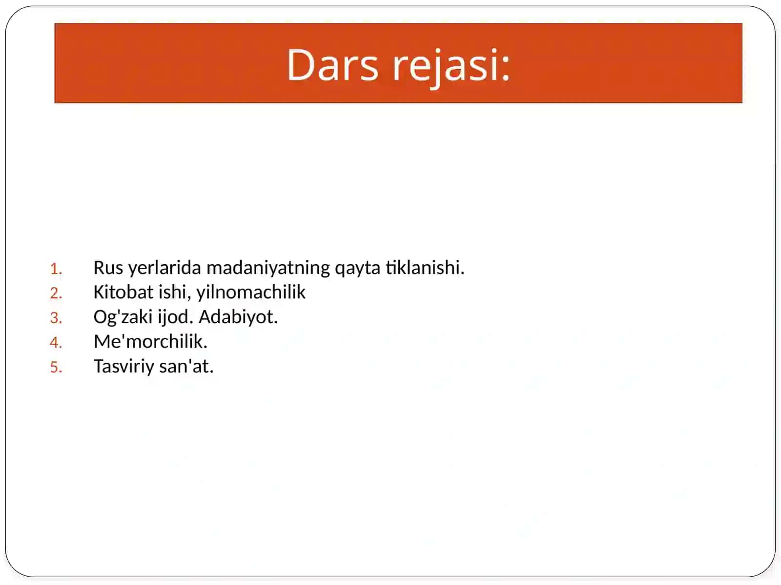 Tarix - Rus yerlarida madaniyat taraqqiyoti 2