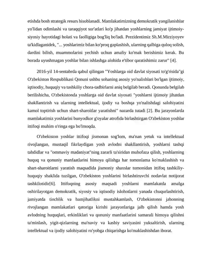 Yoshlar tashabbuslarini qo’llab quvvatlash va ularga ko’maklashish 2