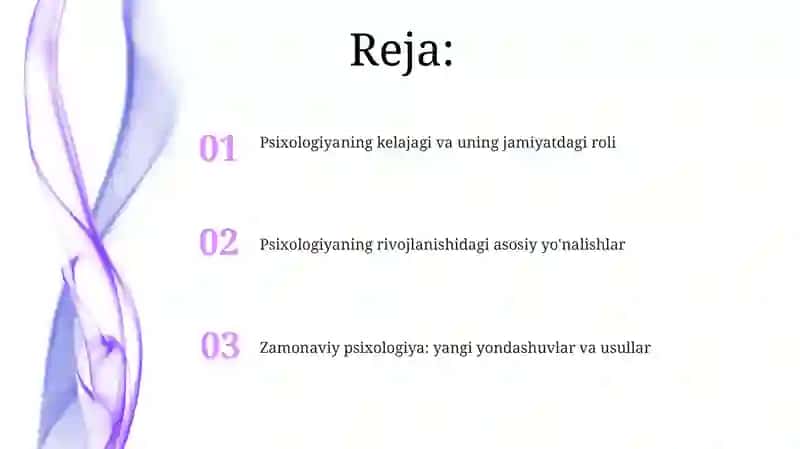 Psixologiya rivojlanishining asosiy tendentsiyalari 2