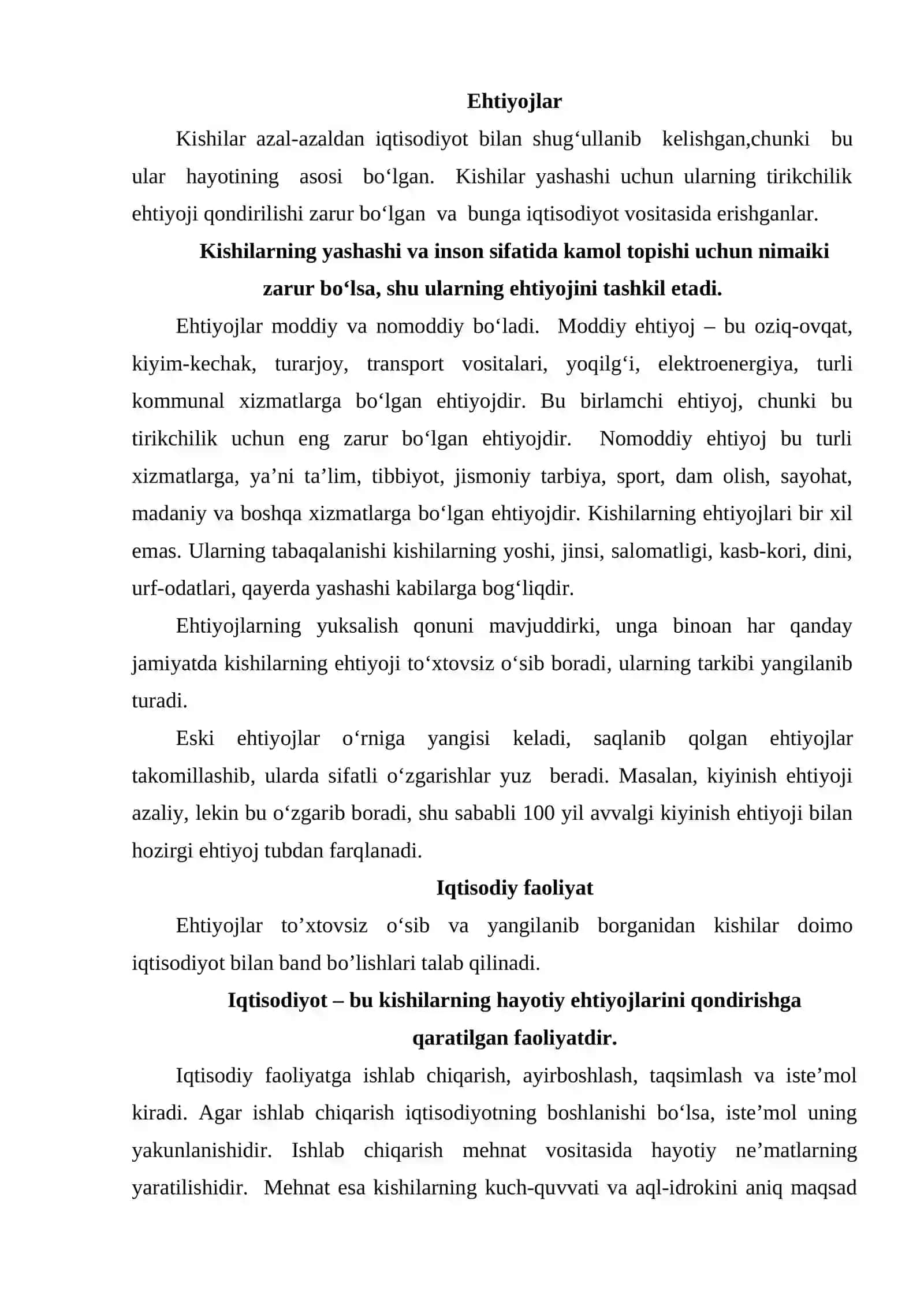 Iqtisodiyot asoslari 2
