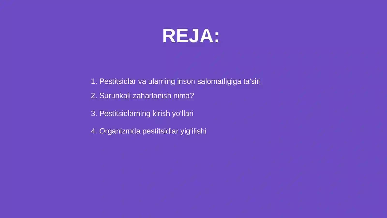 Pestitsiddan surunkali zaharlanish 2