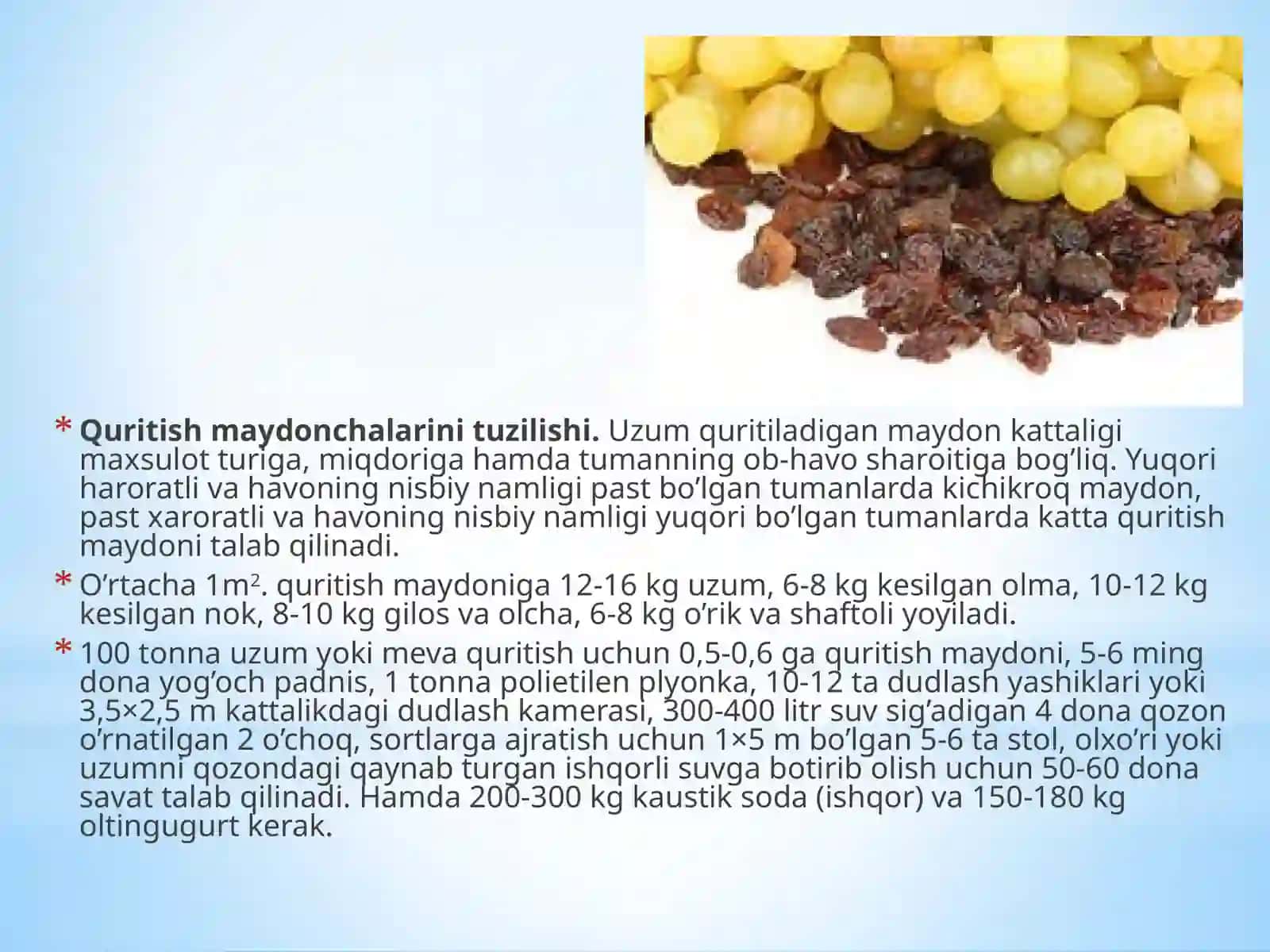 Meva-sabzavotlarni quritish texnologiyasi. 2