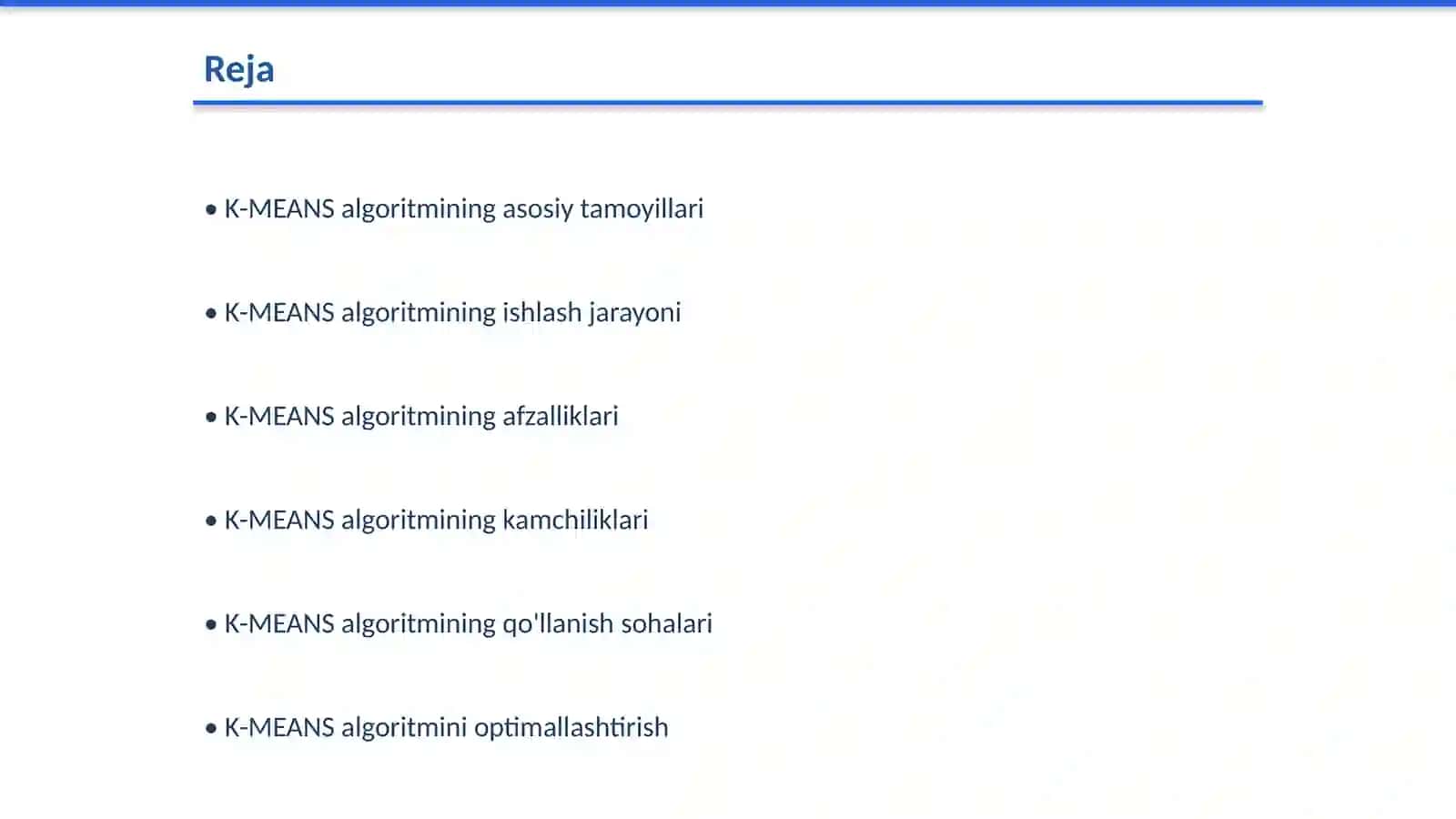 K-MEANS algoritmi haqida ma’lumot 2