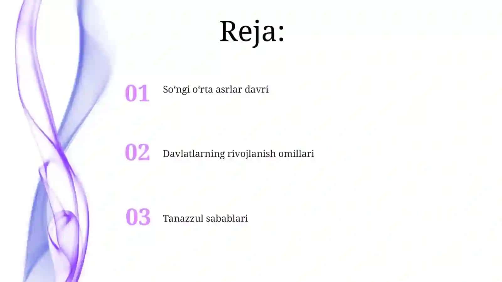Tanazzul sabablari 2