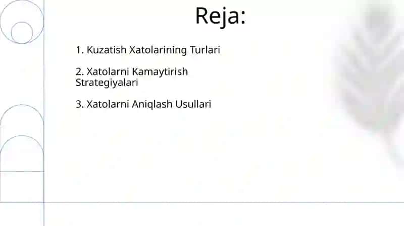 Statistik kuzatish xatolari va ularni aniqlash yoʻllari 2