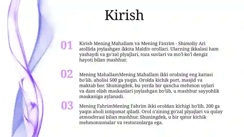 Mening Mahallam - Mening Fahrim 2