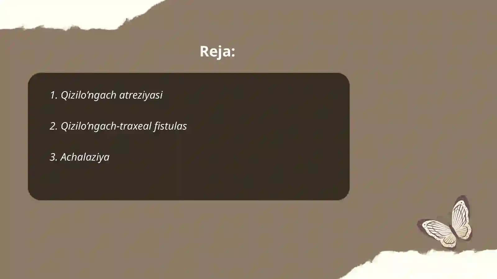 Qizilo’ngach atreziyasi 2