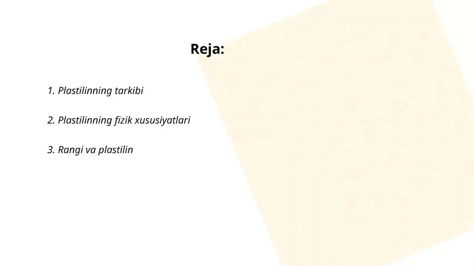 Plastilin tarkibi 2