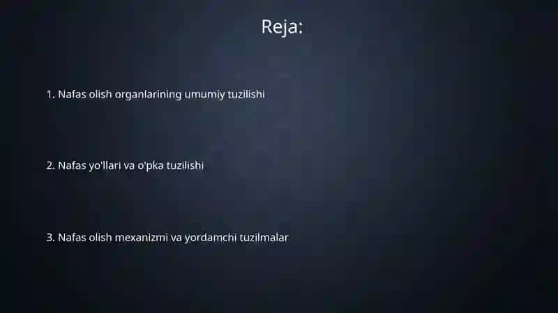 Nafas olish organlarining tuzilishi 2