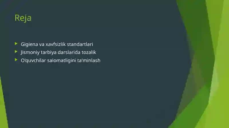 Jismoniy tarbiya darsiga boʻlgan gigienik talablar 2