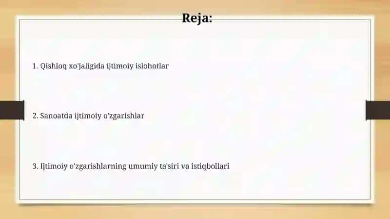 O'zbekistonda ijtimoiy islohotlarning umumiy yo'nalishi 2
