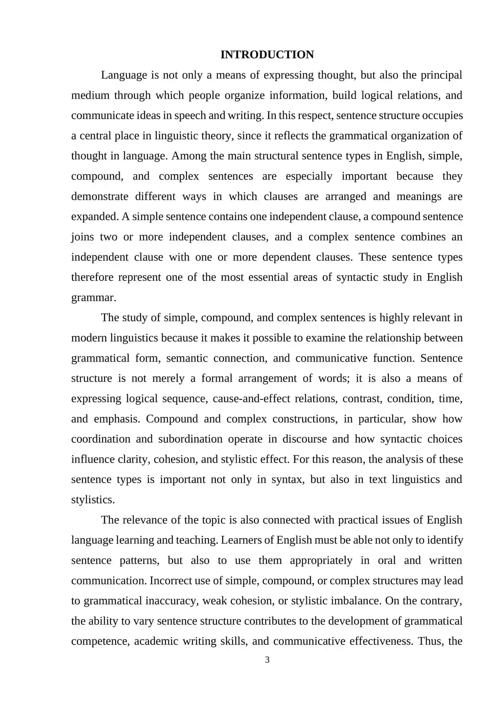 Simple, compound, and complex sentences in English 2