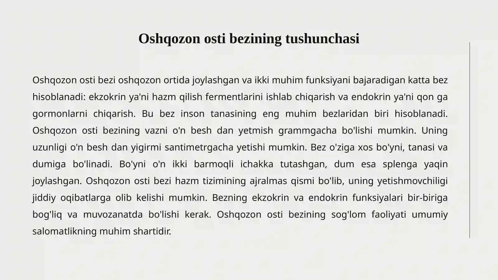 OSHQOZON OSTI BEZI 2
