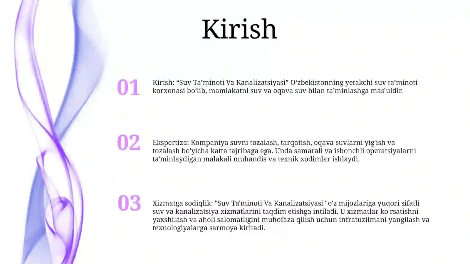 Suv Taminoti Va Kanalizatsiyasi 2