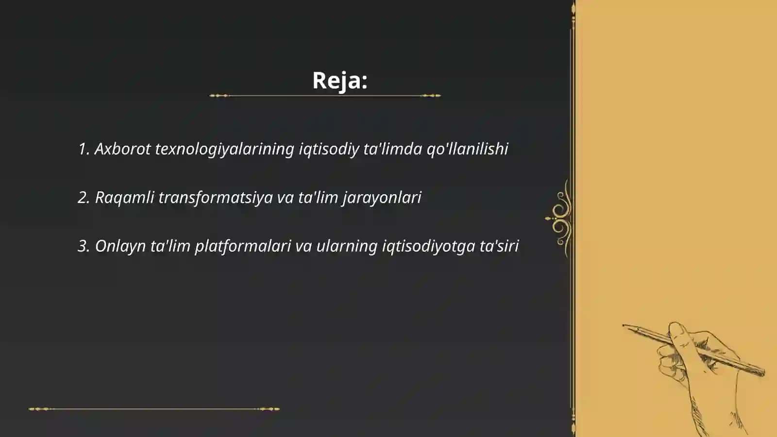 Axborot texnalogiyalarining iqtisodiy ta'limda qo'llanilishi 2