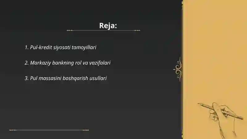 Monetar siyosat qoidalari 2