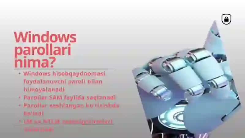 Windows operatsion tizimlari oilasida parolni buzish 2