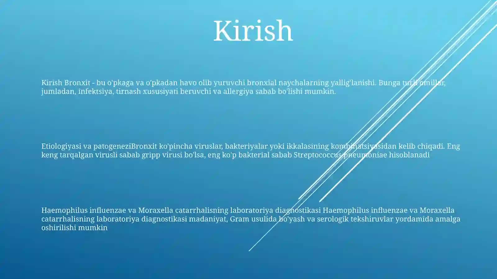 Bronhit Kasalligining QoʻZgʻAtuvchilari Potogenez Va Labaratoriya Tashhisi 2