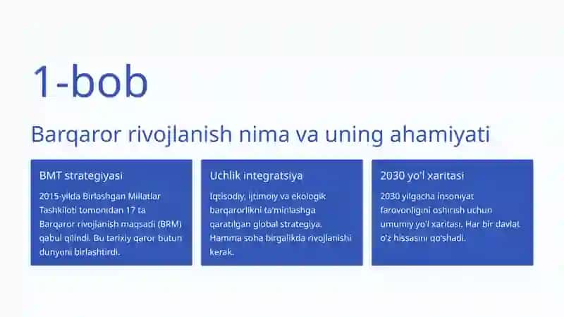 Barqaror rivojlanish 2