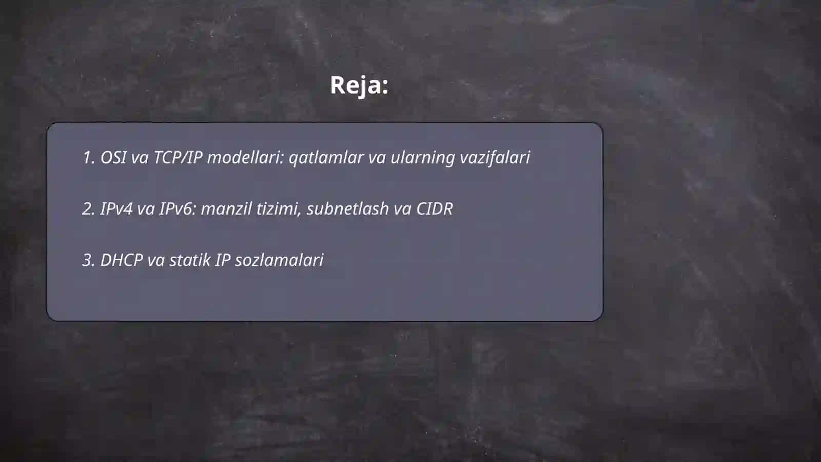 Tarmoq texnologiyalari va wifi sozlash, api pratakollar va Api addresslari haqida 2