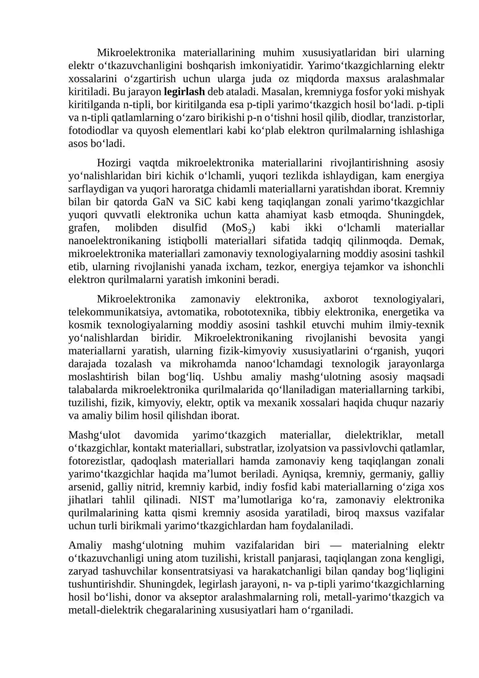MIKROELEKTRONIKA MATERIALLARI 2