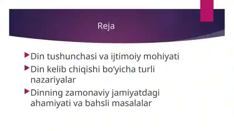 Din ijtimoiy hodisa sifatida va uning kelib chiqishi to'g'risidagi turlicha qarashlar. 2