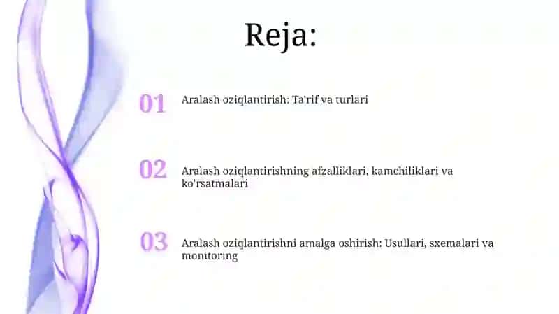 Aralash oziqlantirish: Ta'rif va turlari 2