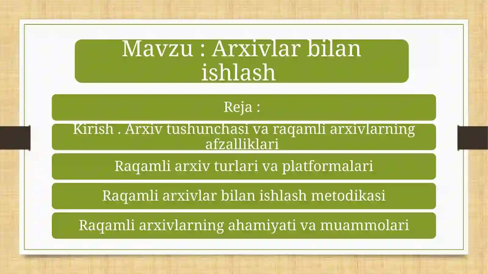 Arxivlar bilan ishlash 2