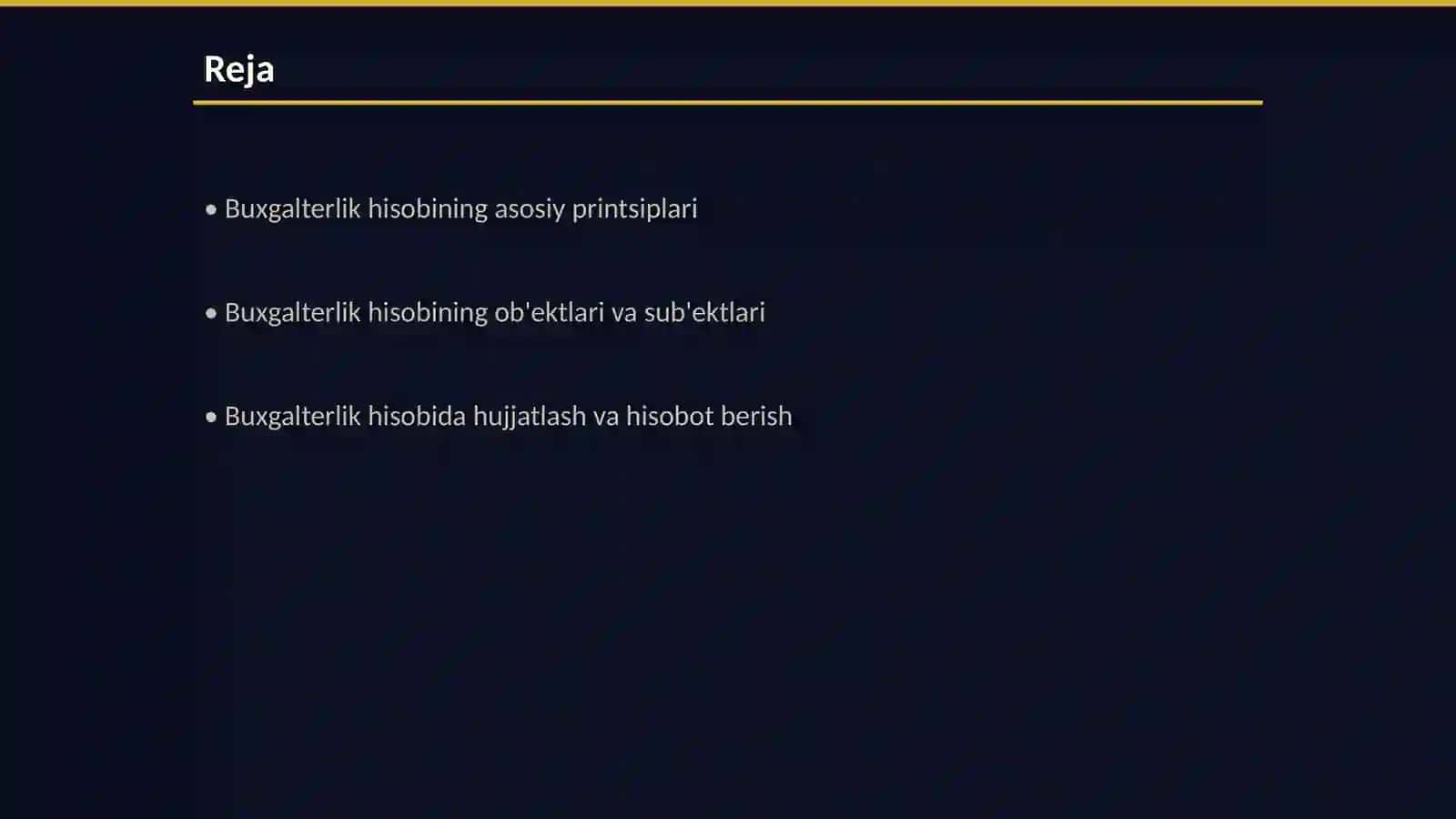 Buxgalterlik hisobining tamoyillari 2