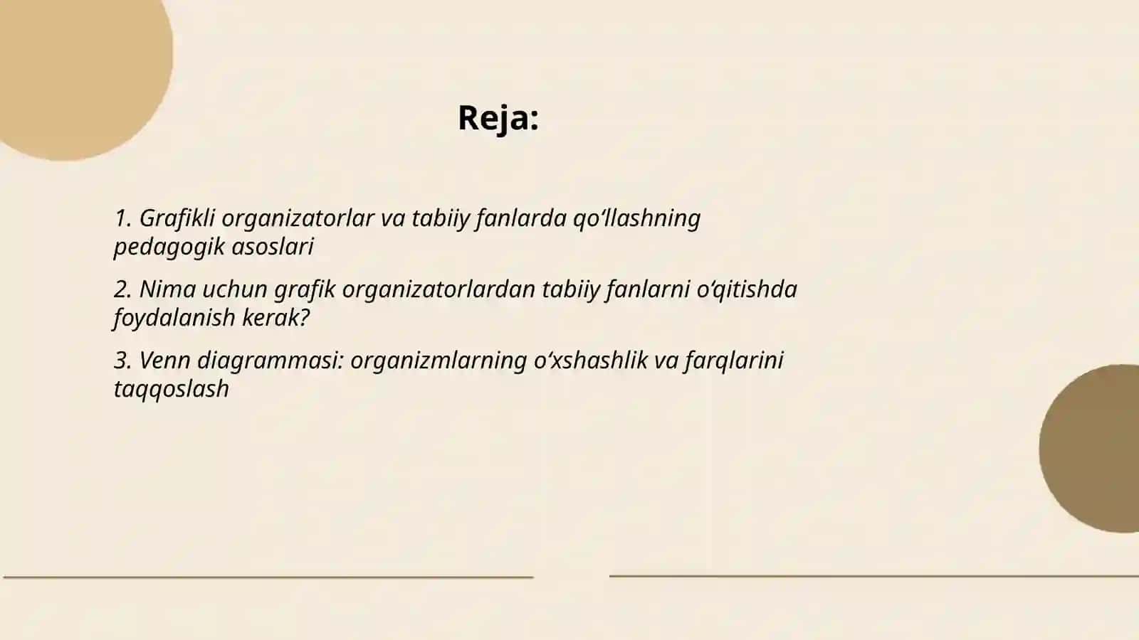 O‘qitishnig grafikli organeyzerlar vositasidan tabiiy fanlarni o‘qitishda foydalanish 2