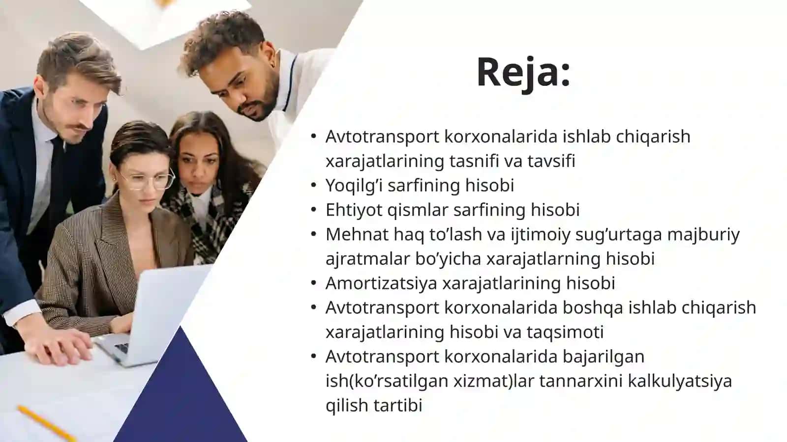 Avtotransport korxonalarida xarajatlar hisobi va tashuvlar tannarxi kalkulyasiyasini tekshirish 2
