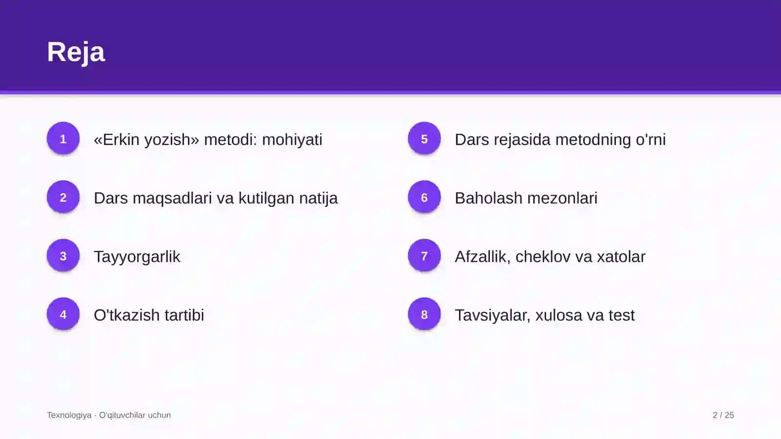 texnologiya darslarida erkin yozish metodidan foydalanish 5918 2
