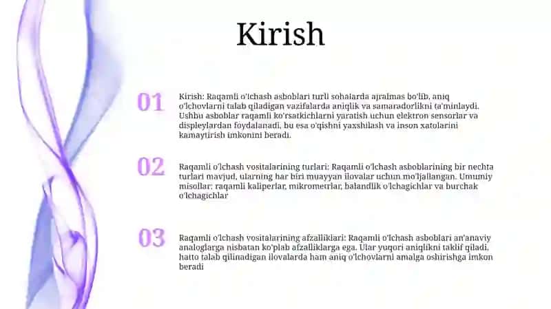 Raqamli OʻLchash Asboblar 2