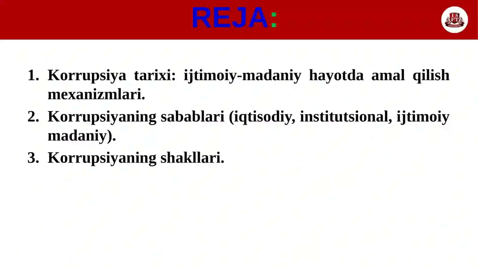 Korrupsiyaga qarshi kurashning jahon tajribasi 2