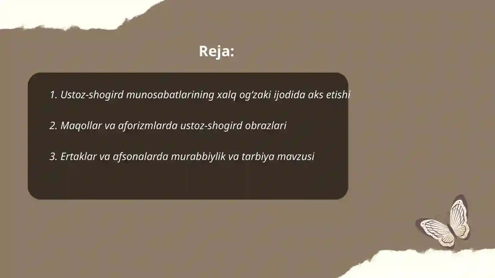 Ustoz-shogirt munosabatlarining xalq pedagogikasi manbalarida aks etishi 2