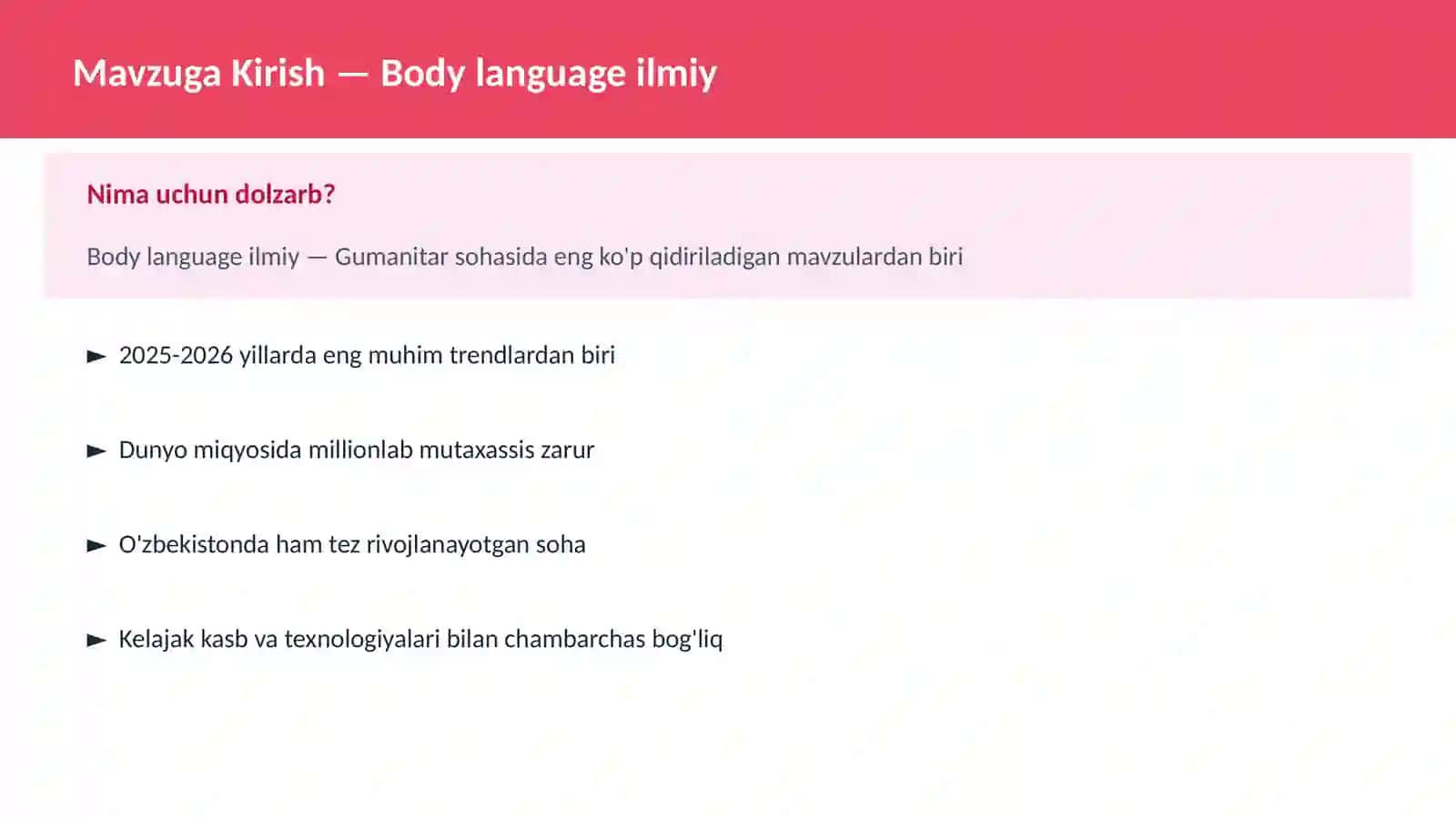 Body language ilmiy 2