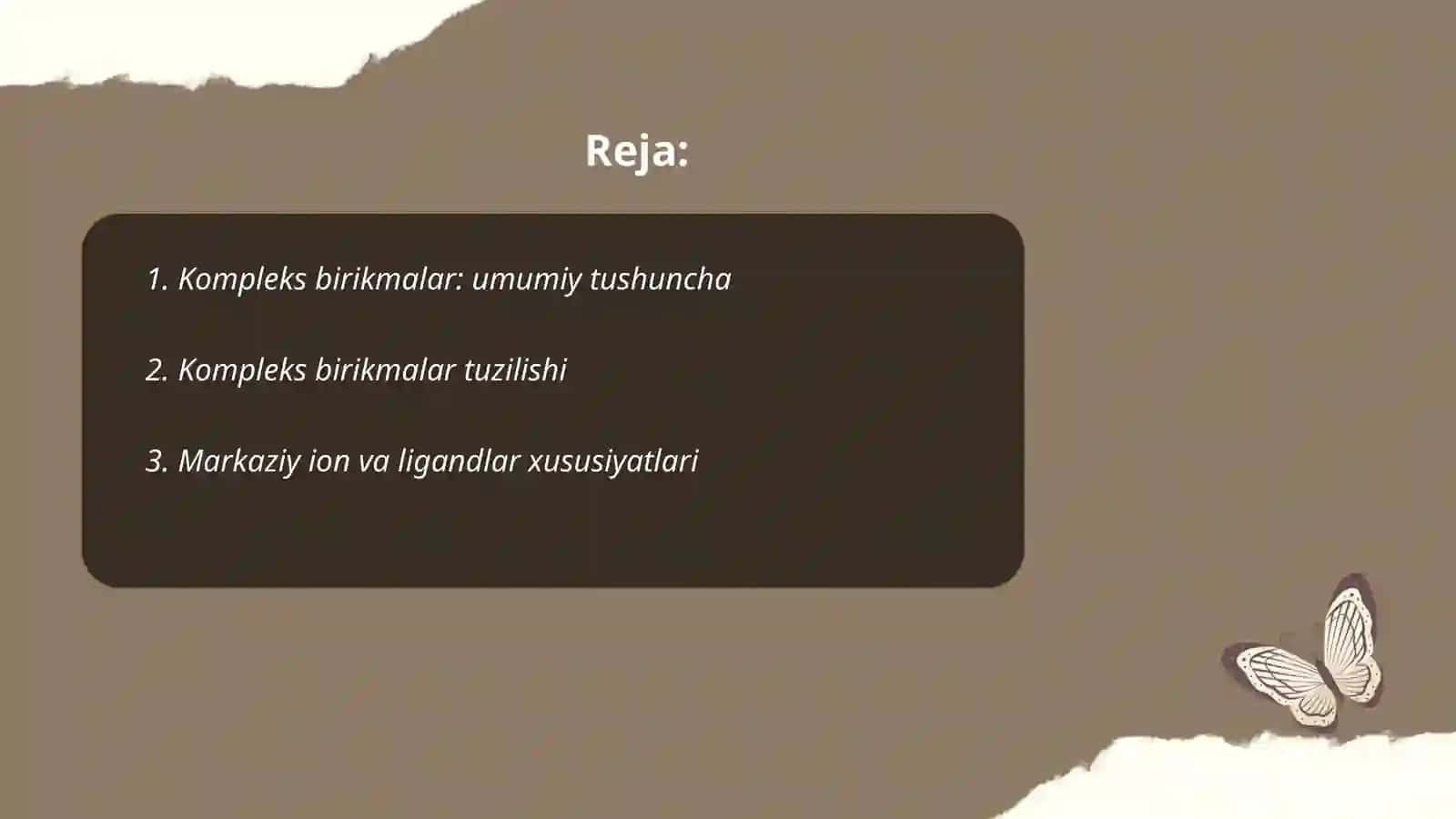 Kompleks birikmalar 2