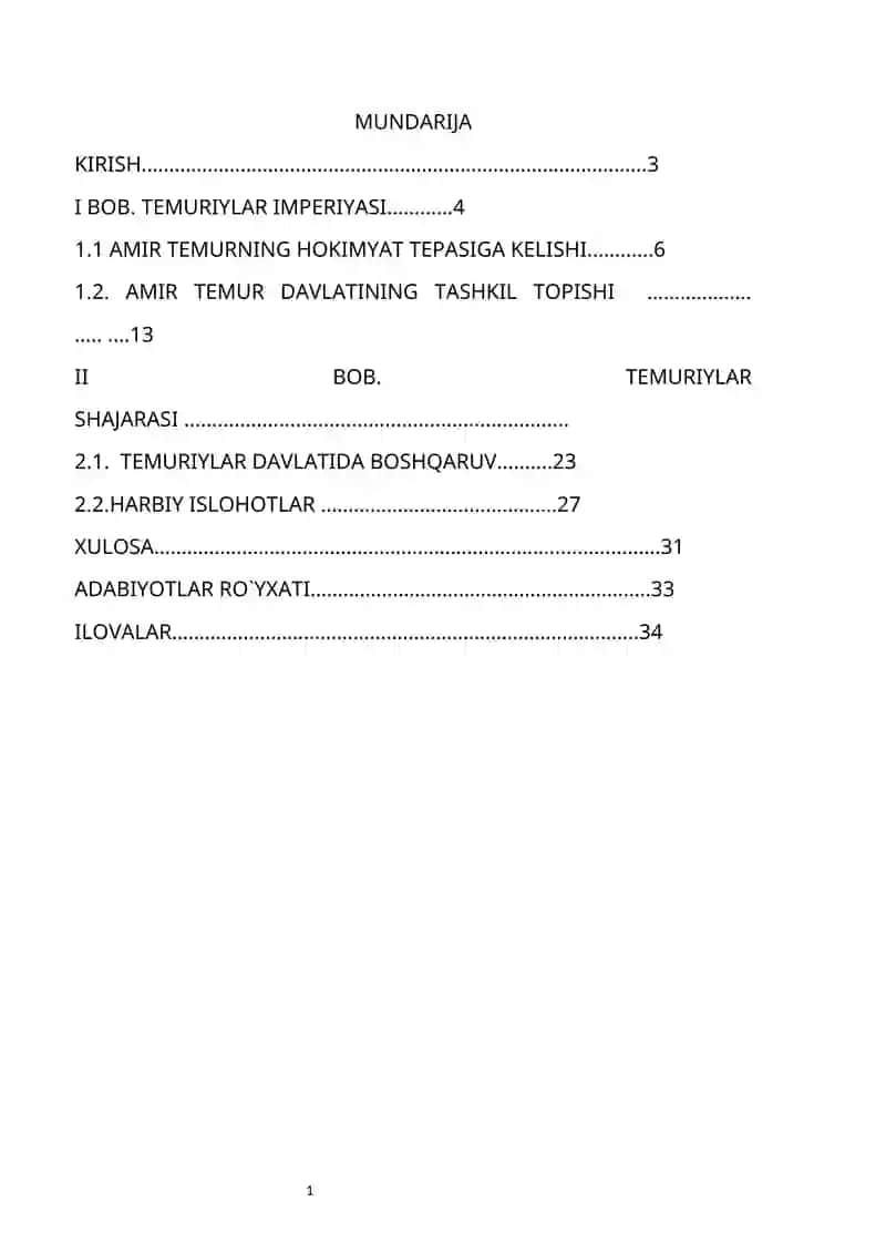TEMURIYLAR  DAVRI ISLOHATLARI 2