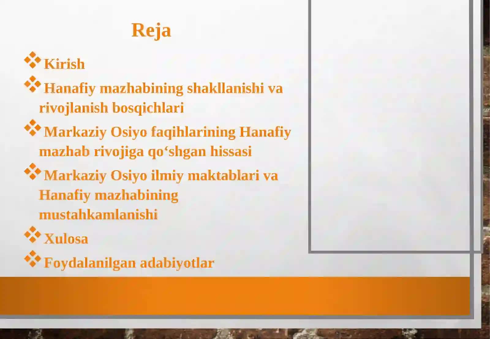 Hanafiy mazhabi rivojida Markaziy Osiyo faqihlarining roli va hissasi 2